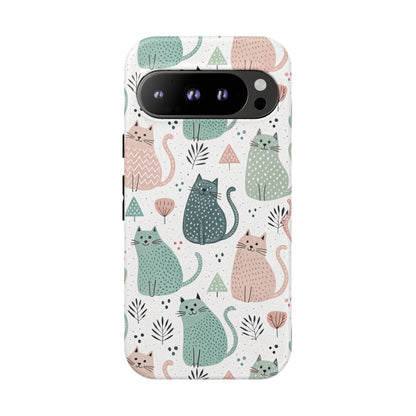 Google Pixel 9 Pro phone case - Hello Cats