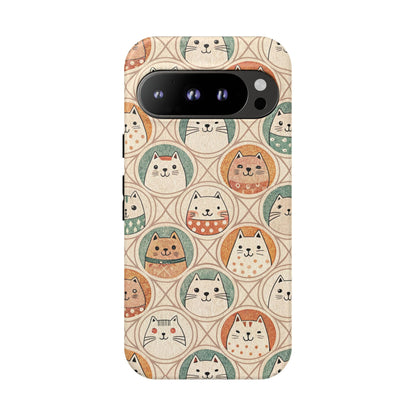 Google Pixel 9 Pro phone case - Kawaii Cats
