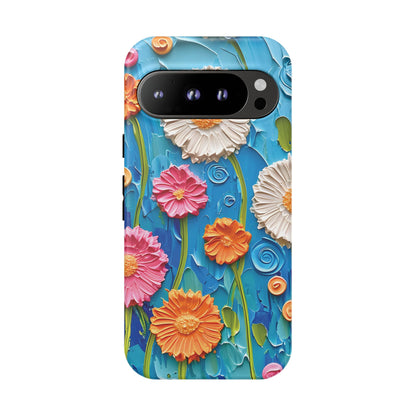 Google Pixel 9 Pro phone case - Oil Painting Flora