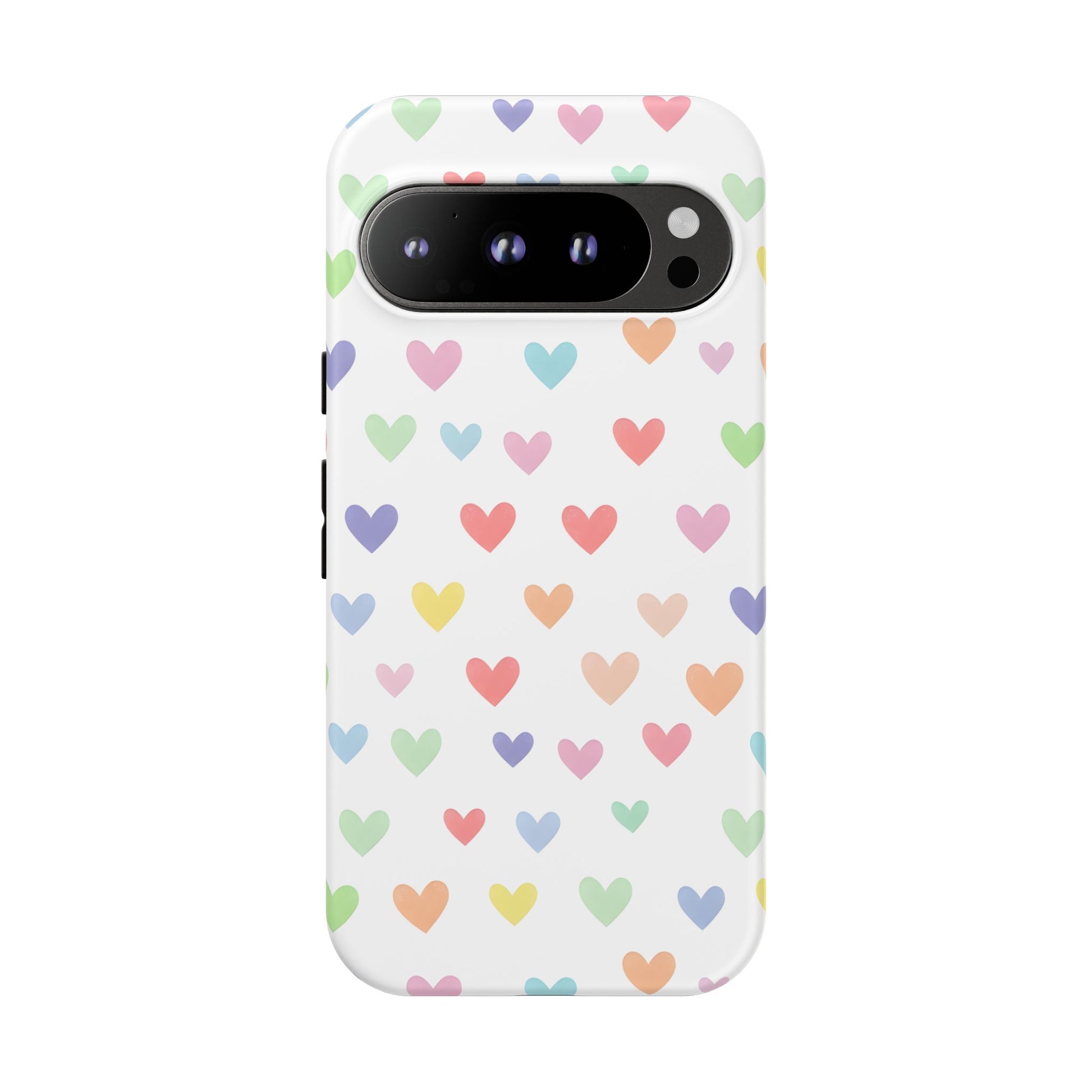 Google Pixel 9 Pro phone case - Pastel Heart Shapes Pattern