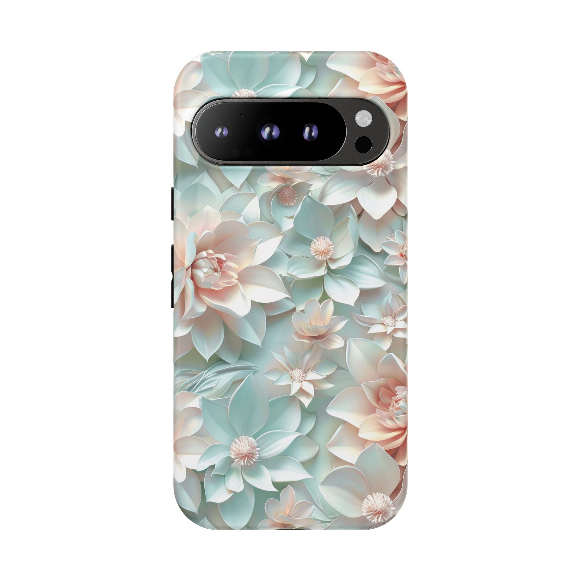 Google Pixel 9 Pro phone case - Realistic Pastel Flowers