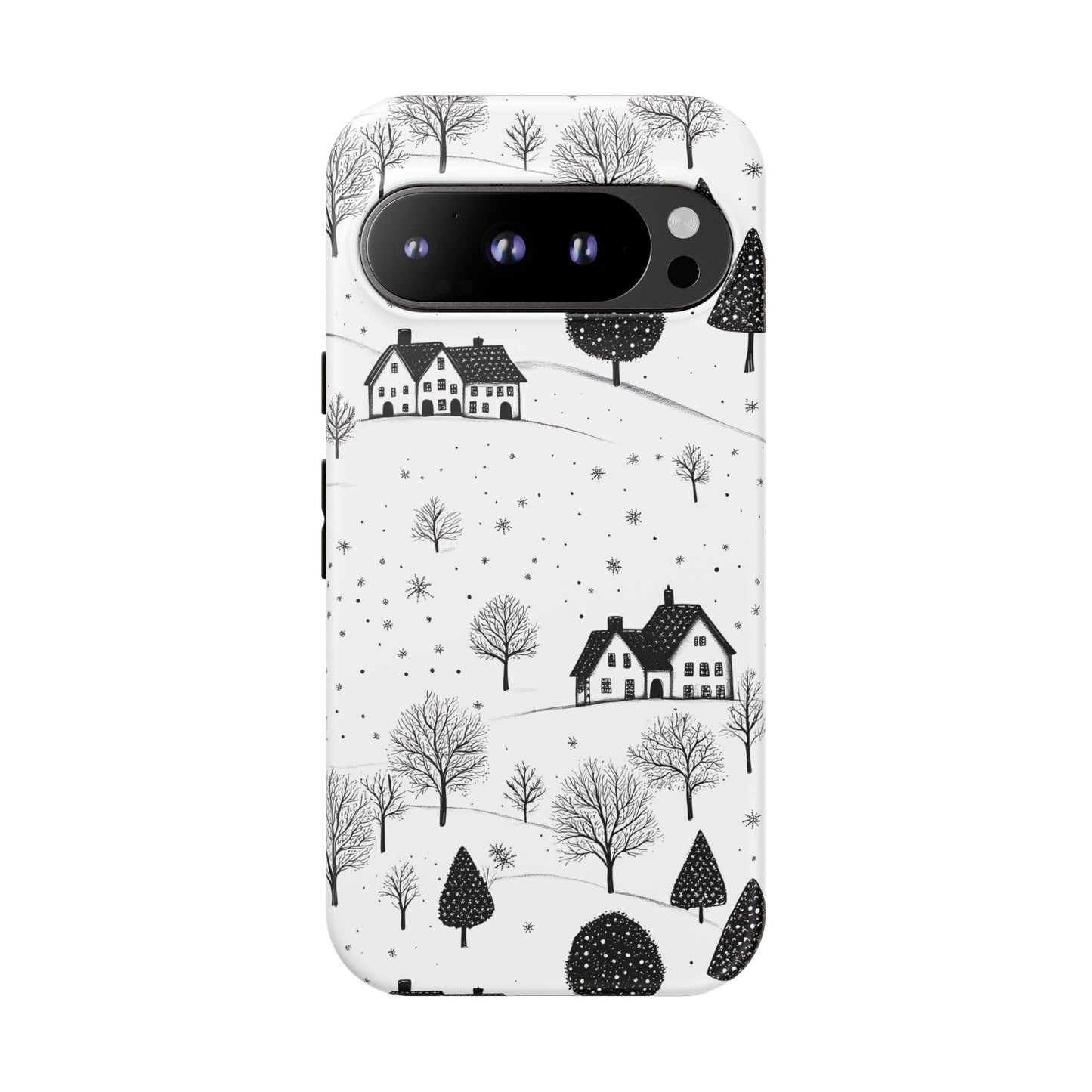 Google Pixel 9 Pro phone case - Snowy Village