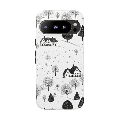 Google Pixel 9 Pro phone case - Snowy Village