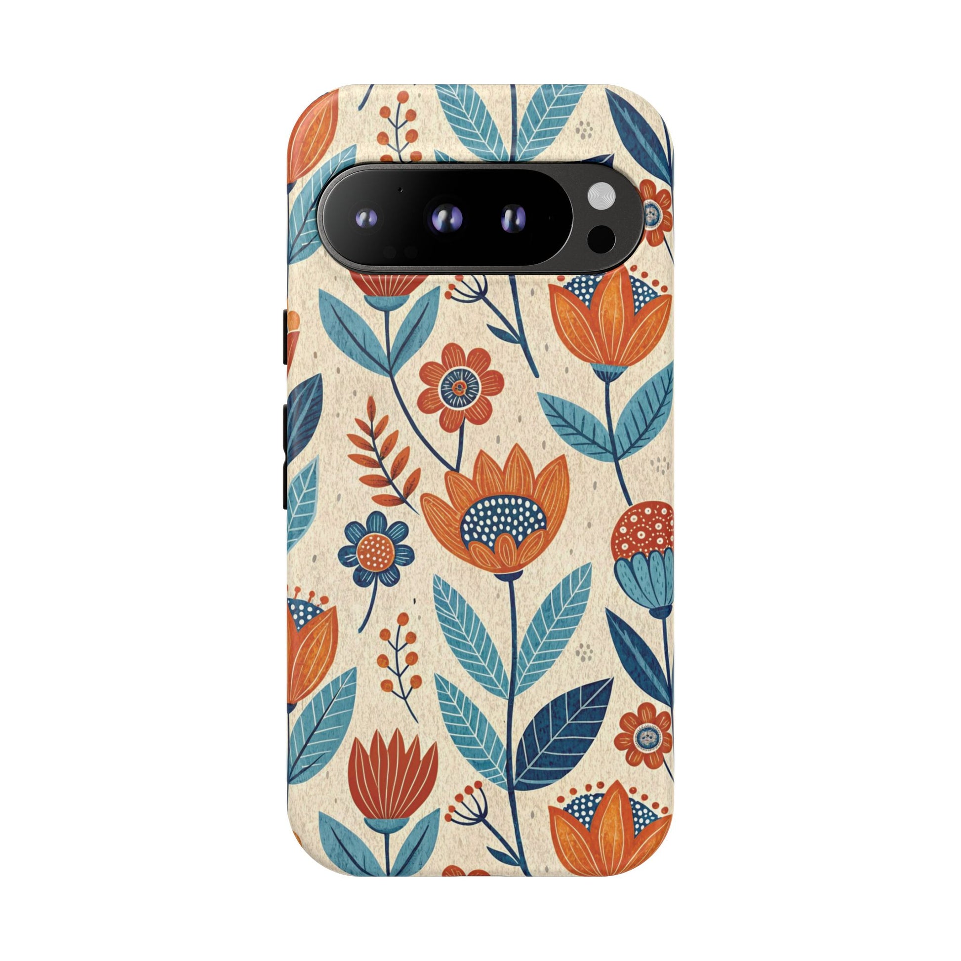 Google Pixel 9 Pro phone case - Timeless Vintage Floral Pattern