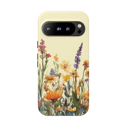 Google Pixel 9 Pro phone case - Watercolour Garden Flower