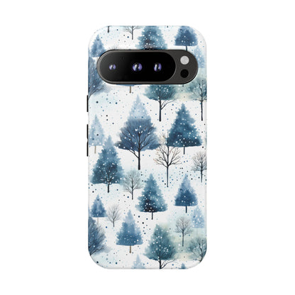 Google Pixel 9 Pro phone case - Watercolour Winter Tree