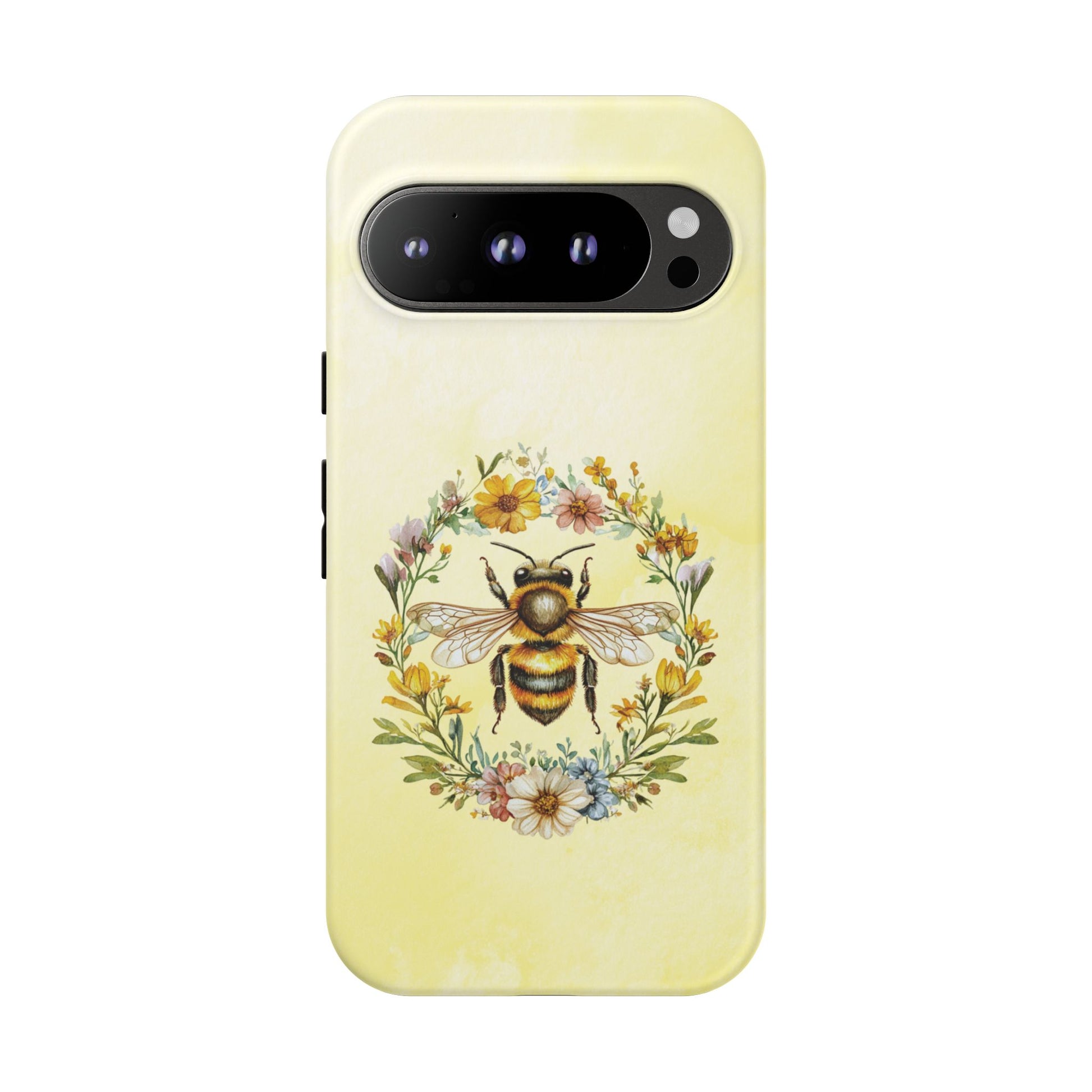 Google Pixel 9 Pro phone case - Whimsical Bee with Floral