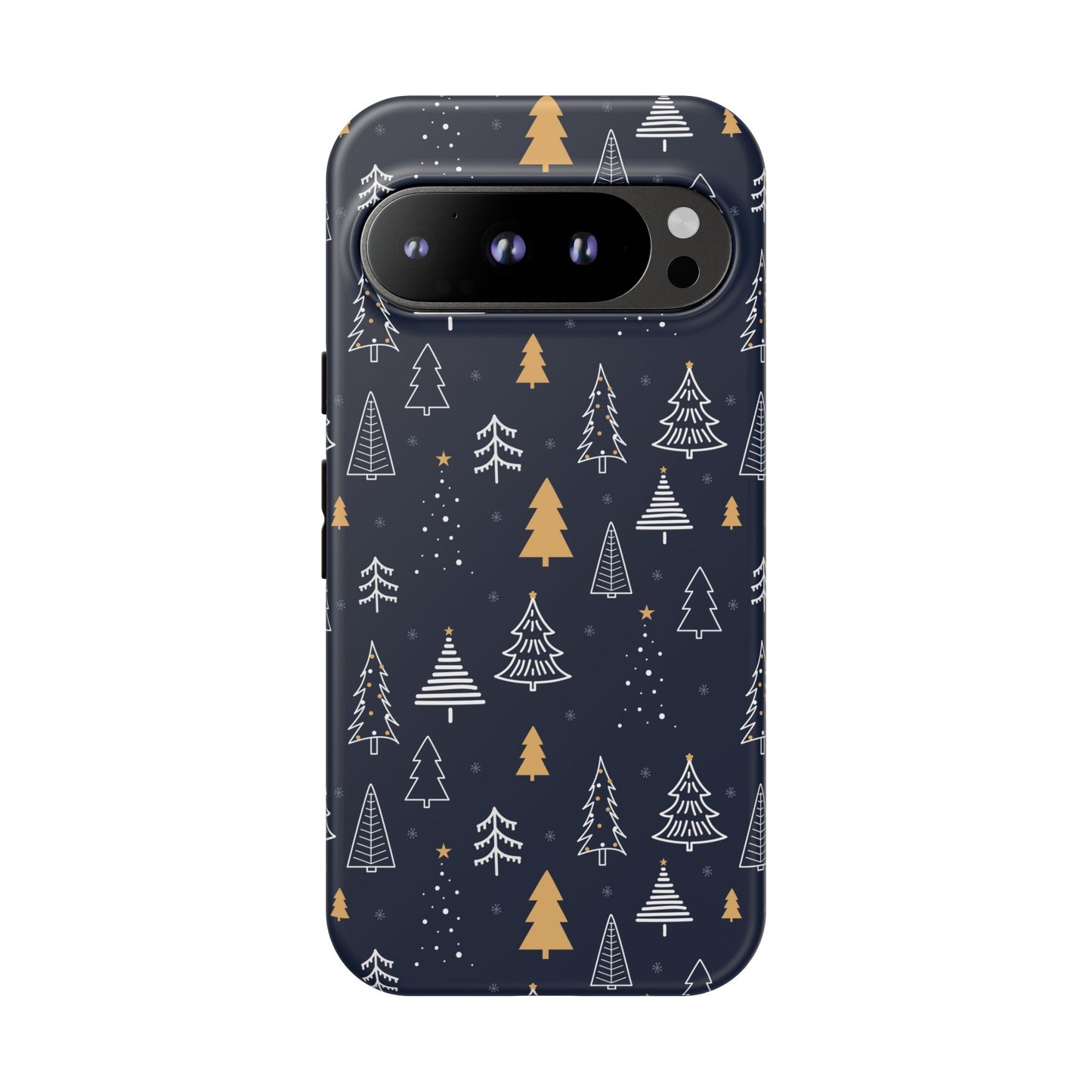 Google Pixel 9 Pro phone case - Winter Xmas Tree Pattern