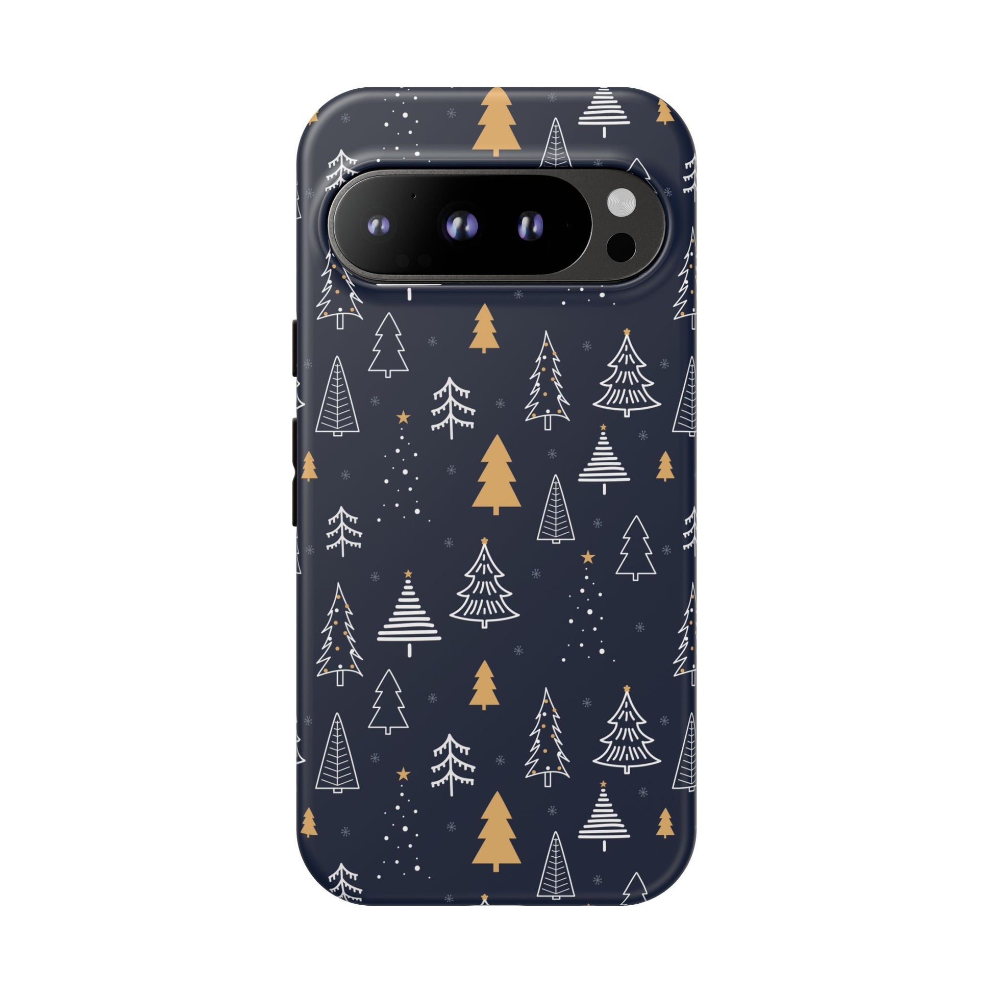 Google Pixel 9 Pro phone case - Winter Xmas Tree Pattern