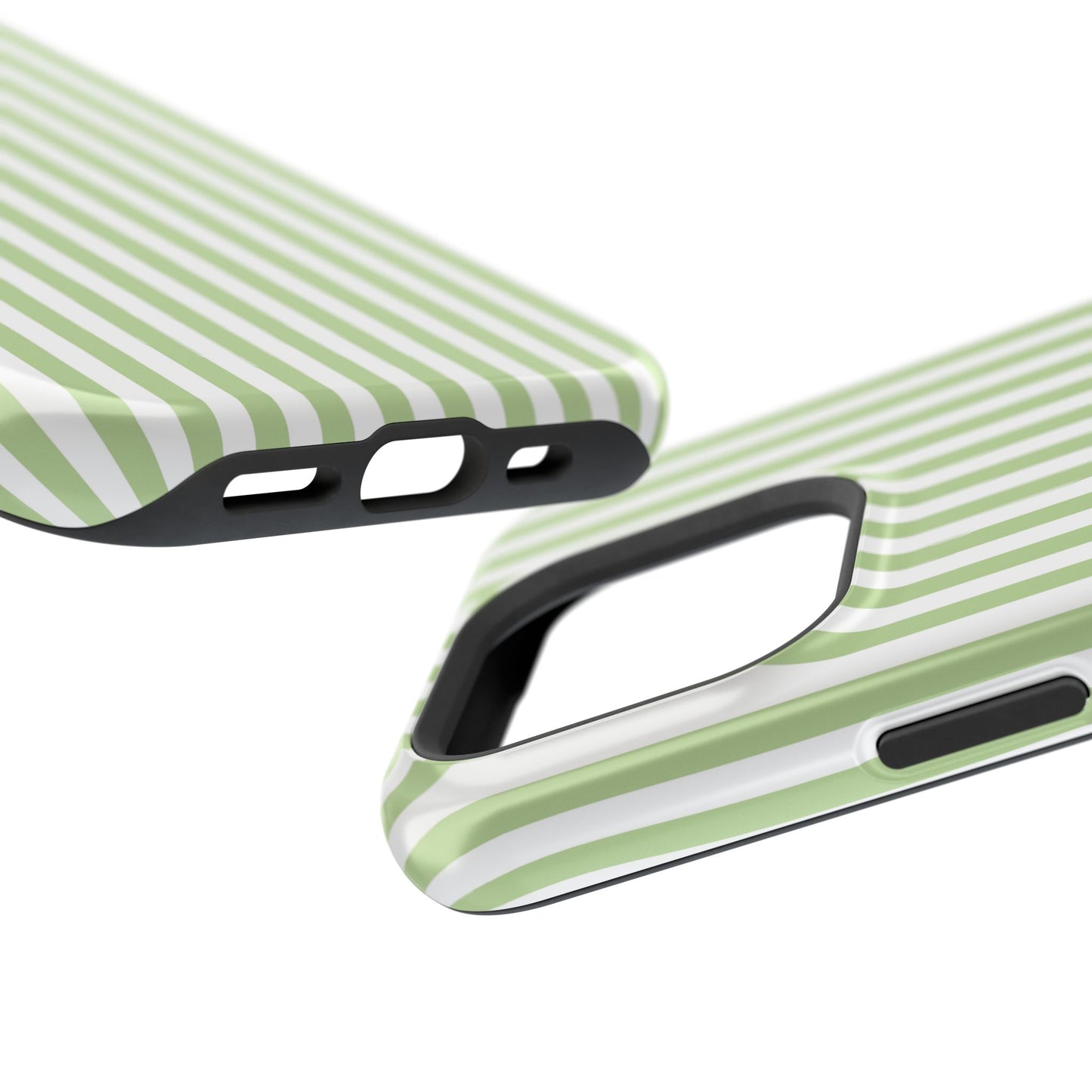 Clear, open ports for connectivity on iPhone tough case