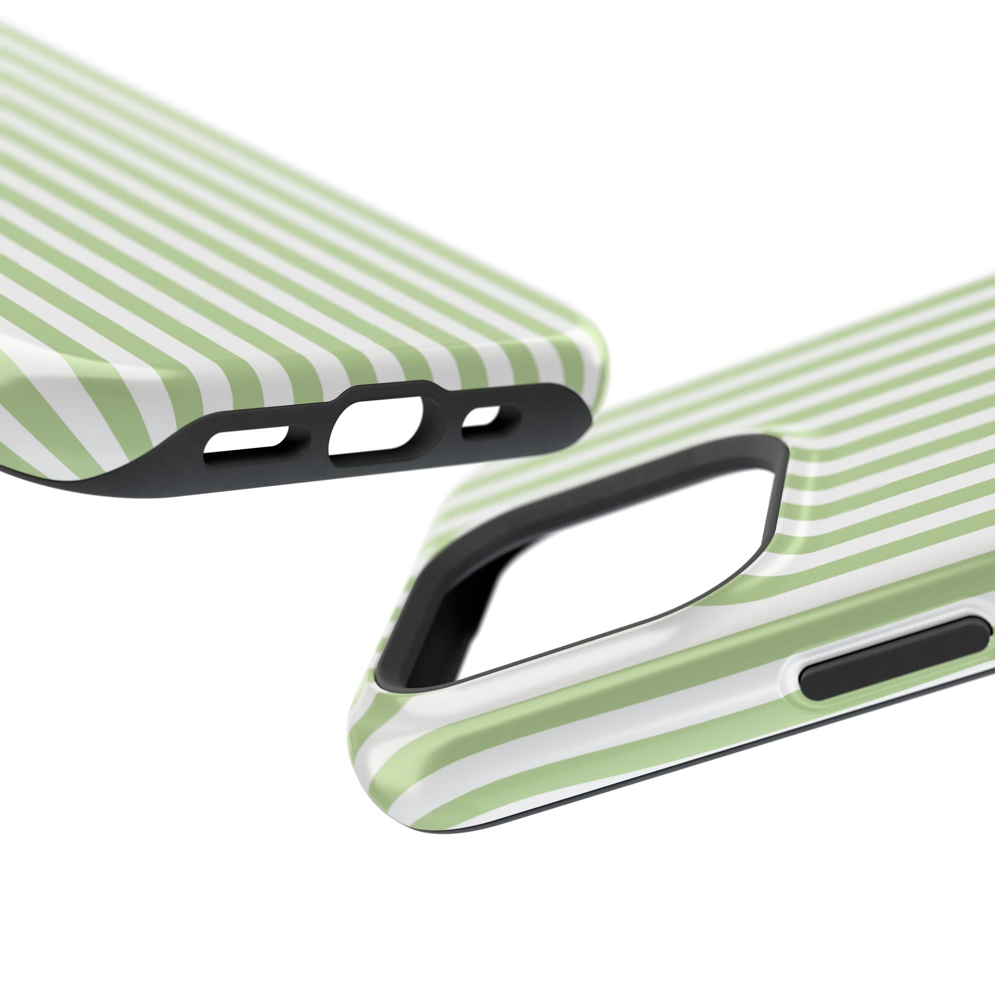 Clear, open ports for connectivity on iPhone tough case