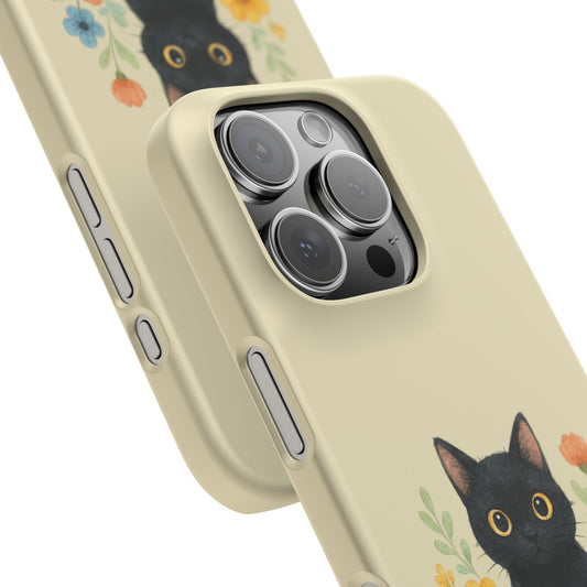 iPhone 16 Pro snap phone case close up - Cup Cat
