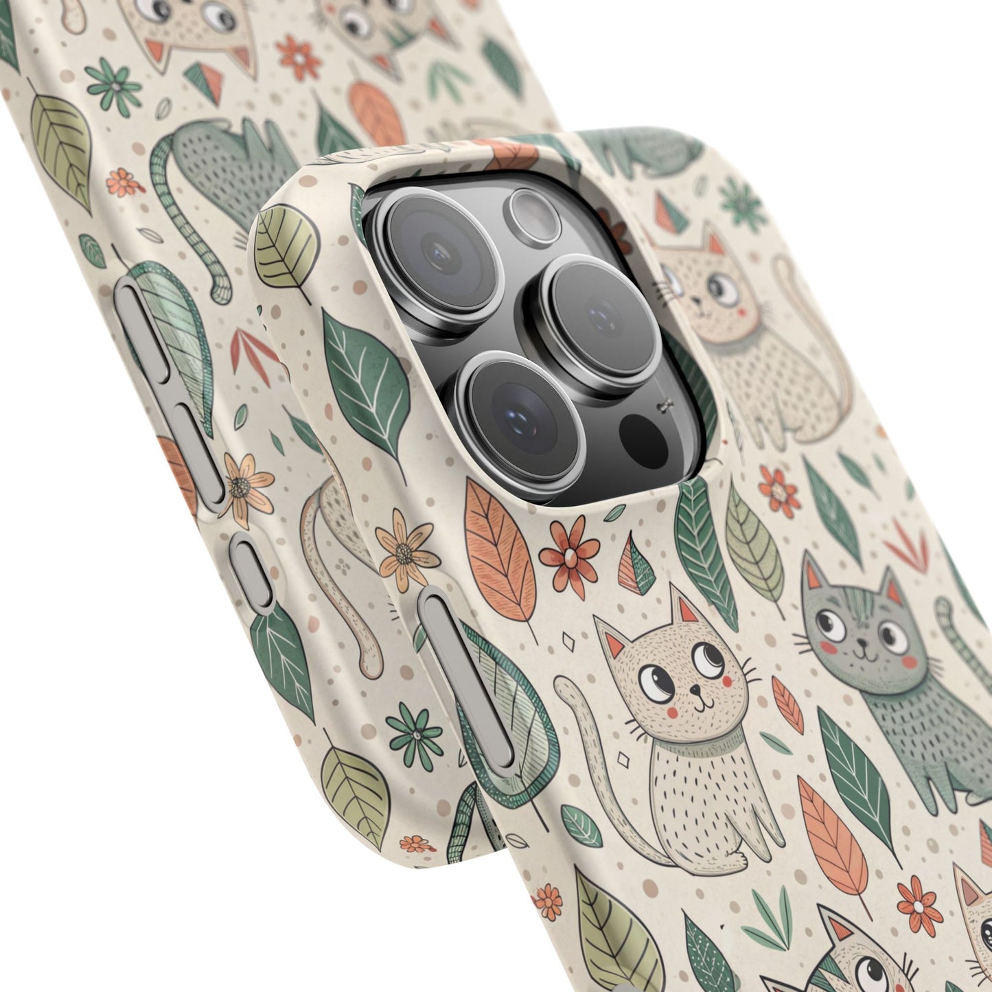 iPhone 16 Pro snap phone case close up - Sweet Cats