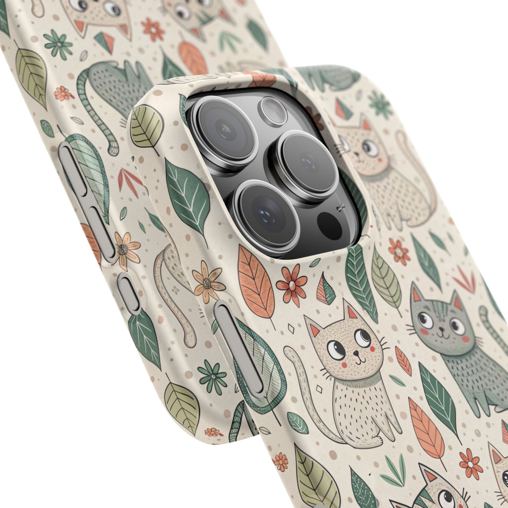 iPhone 16 Pro snap phone case close up - Sweet Cats