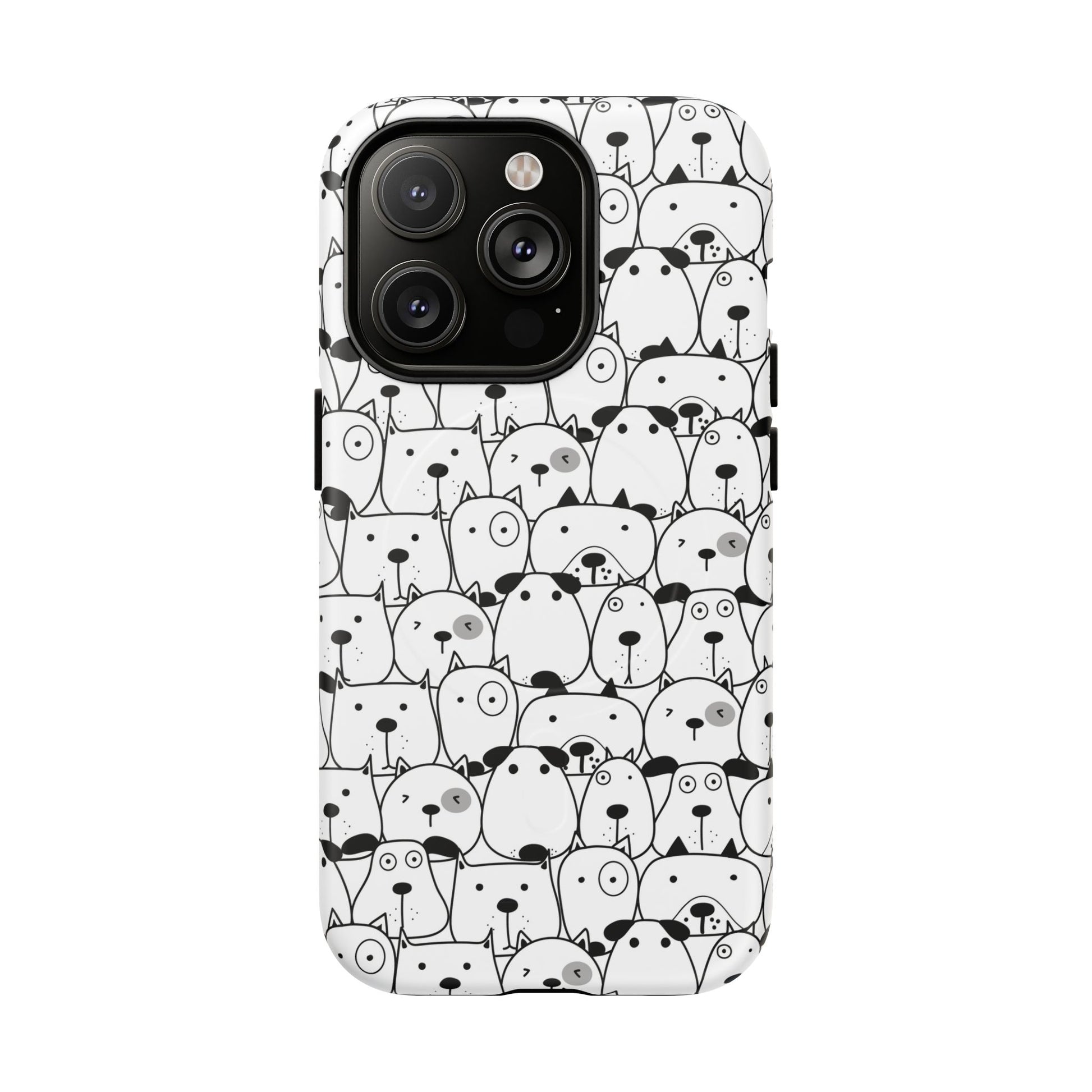 iPhone 14 Pro magsafe phone case - Cute Dogs Drawing