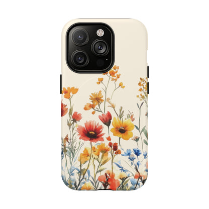 iPhone 14 Pro magsafe phone case - Watercolour Blossom