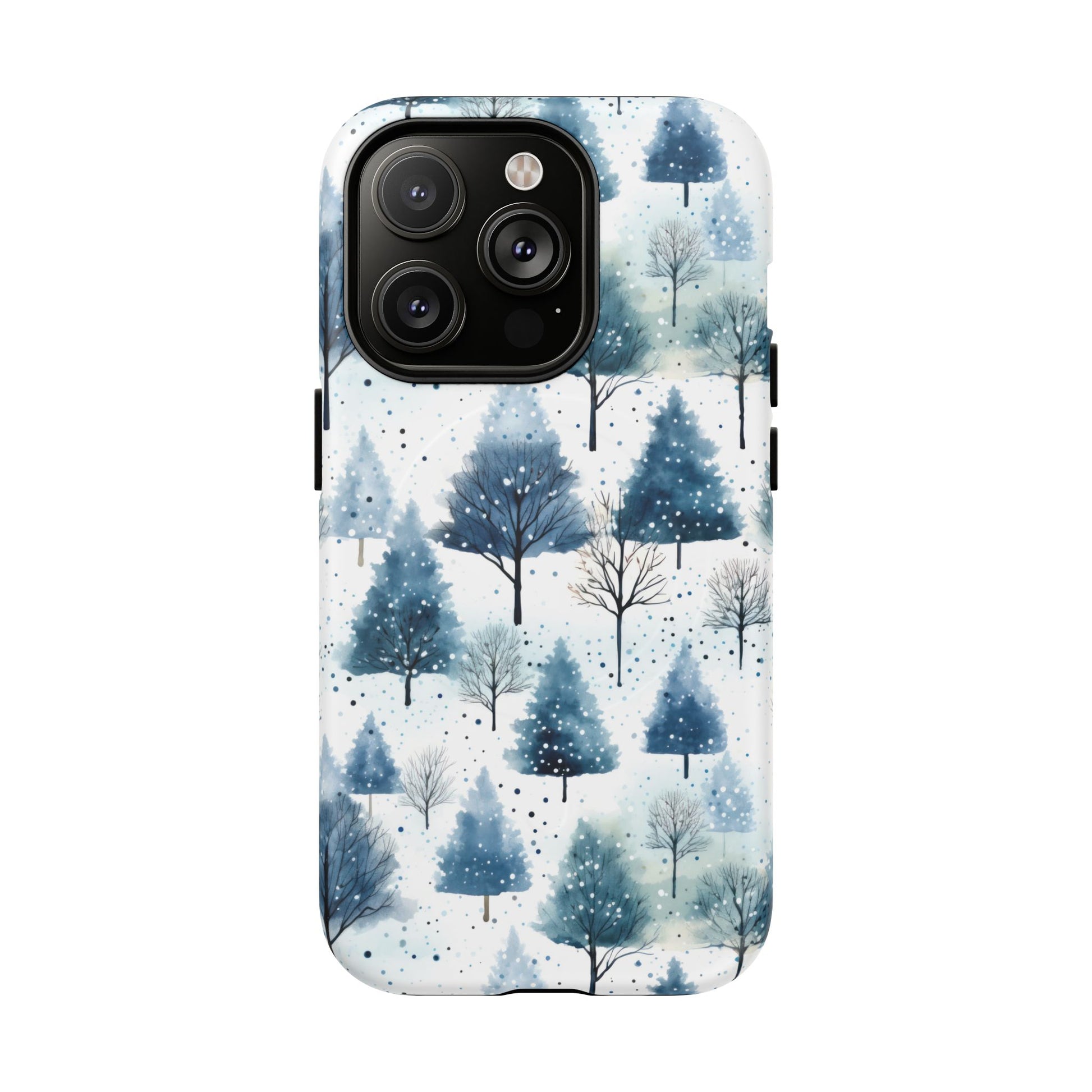 iPhone 14 Pro magsafe phone case - Watercolour Winter Tree