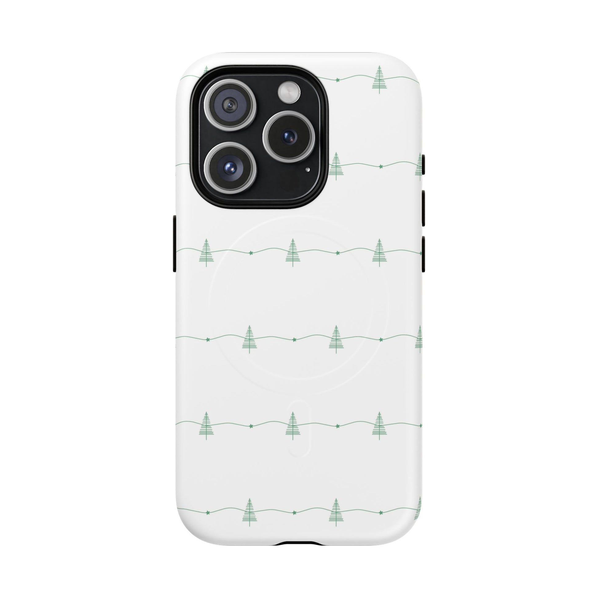 iPhone 15 Pro magsafe phone case - Christmas Tree Pattern