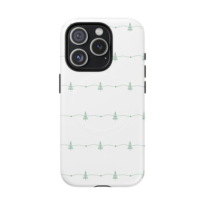 iPhone 15 Pro magsafe phone case - Christmas Tree Pattern