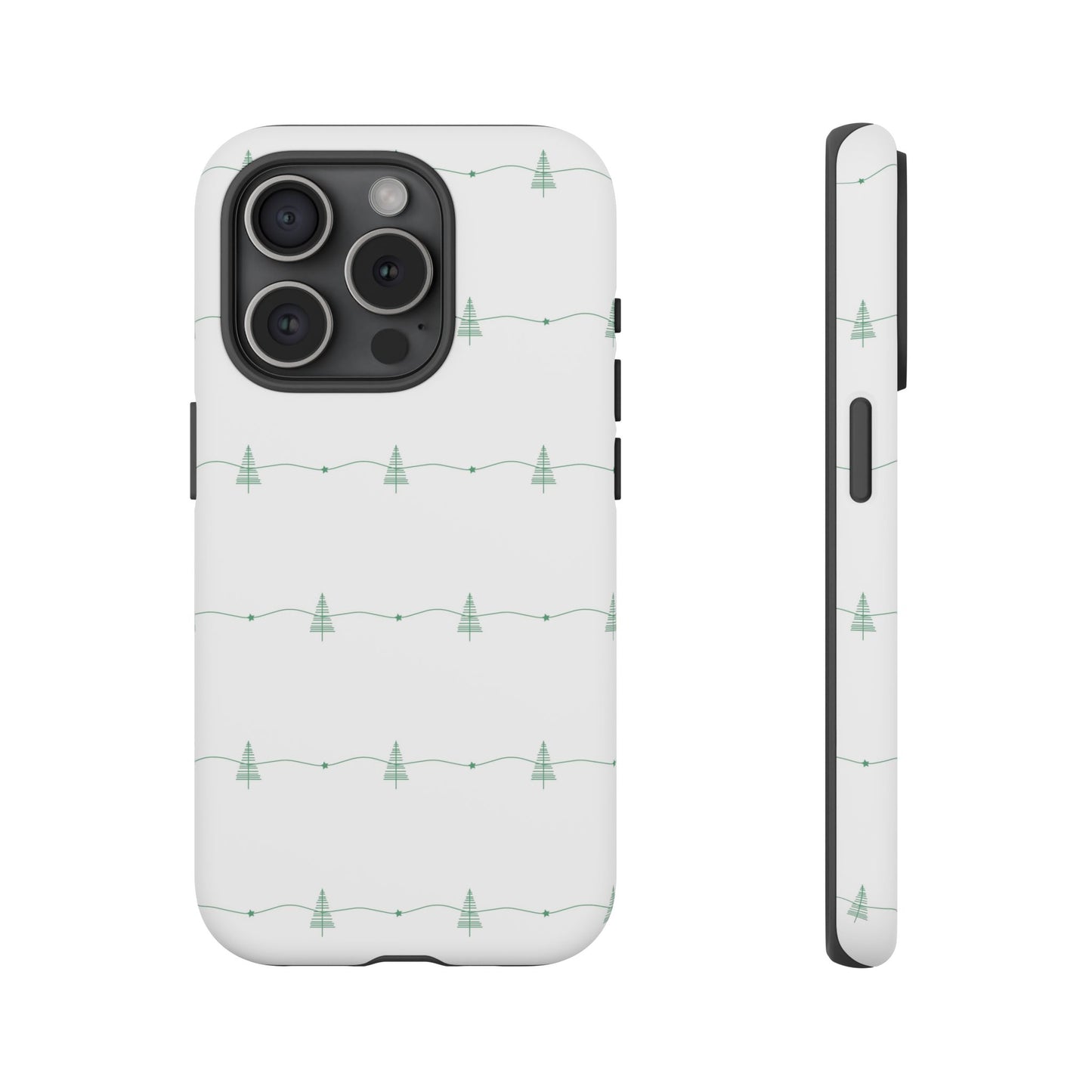 iPhone 15 Pro phone case - Christmas Tree Pattern