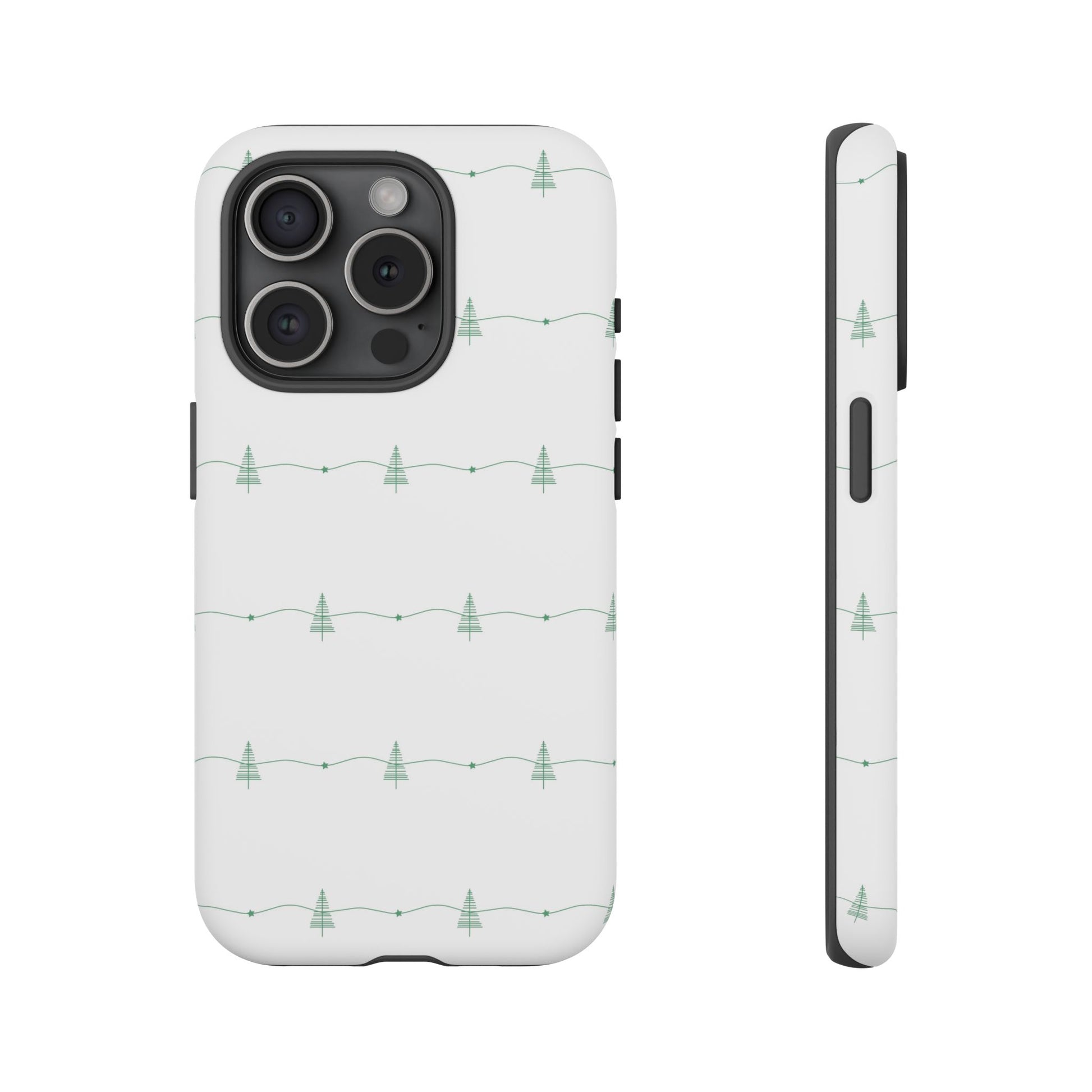 iPhone 15 Pro phone case - Christmas Tree Pattern