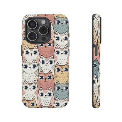 iPhone 15 Pro phone case - Colourful Kitties