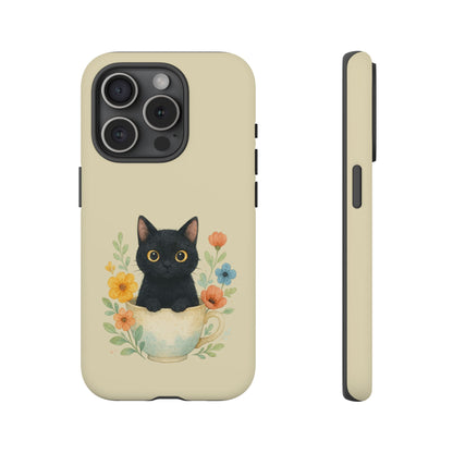 iPhone 15 Pro phone case - Cup Cat