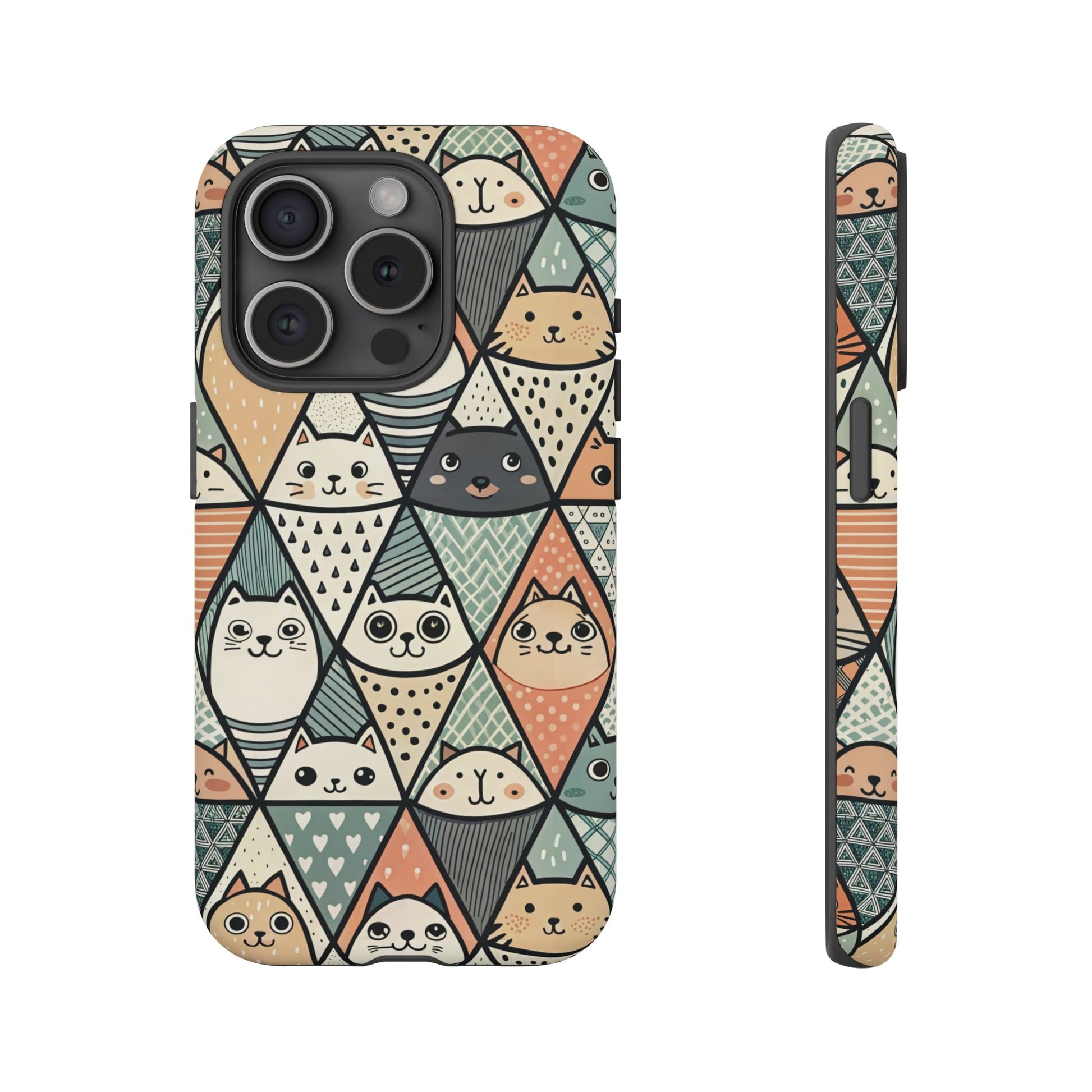 iPhone 15 Pro phone case -Cute Animals Design