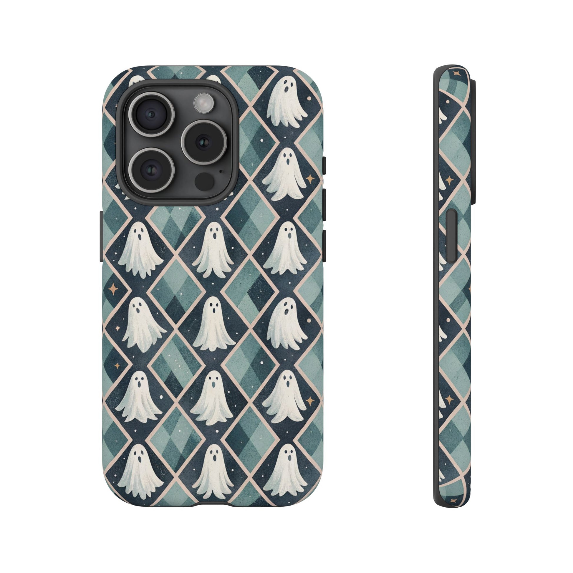 iPhone 15 Pro phone case - Cute Ghosts Pattern