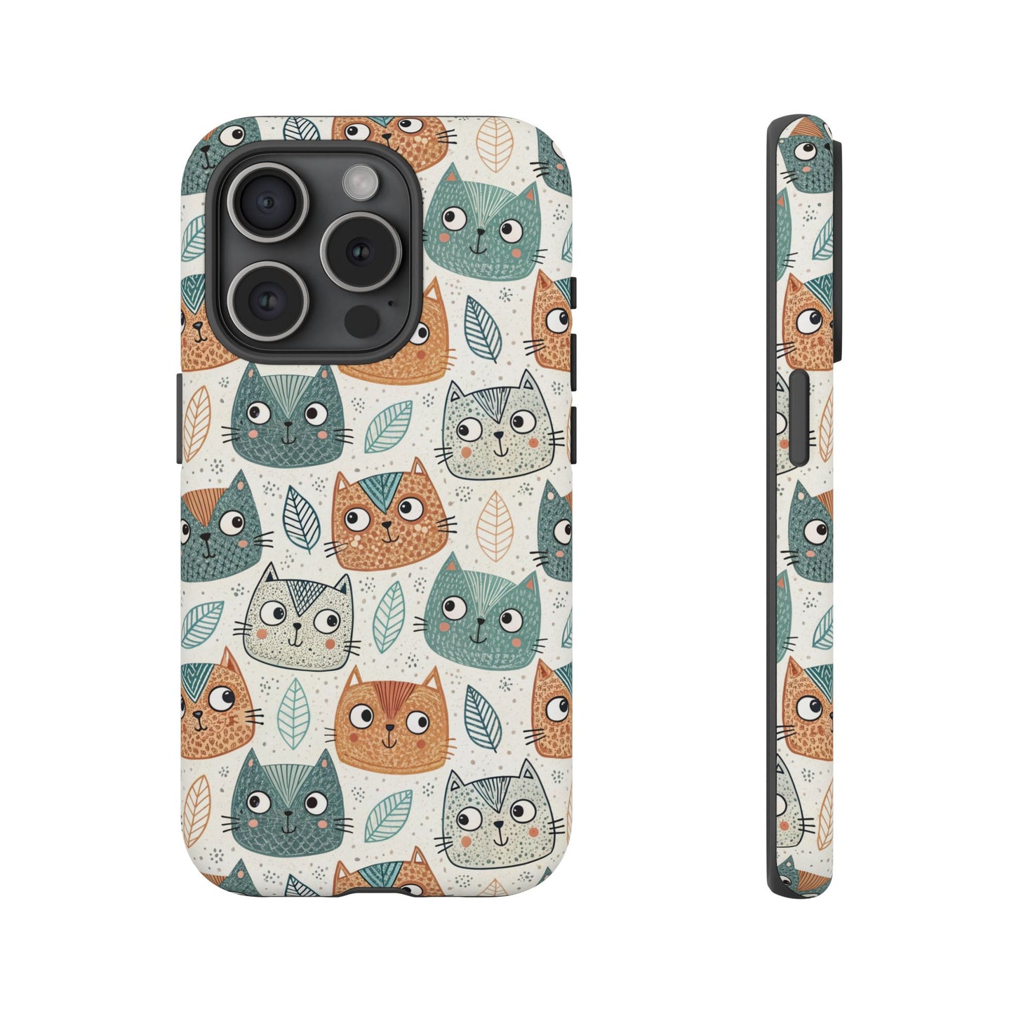iPhone 15 Pro phone case - Cute Kitty Face