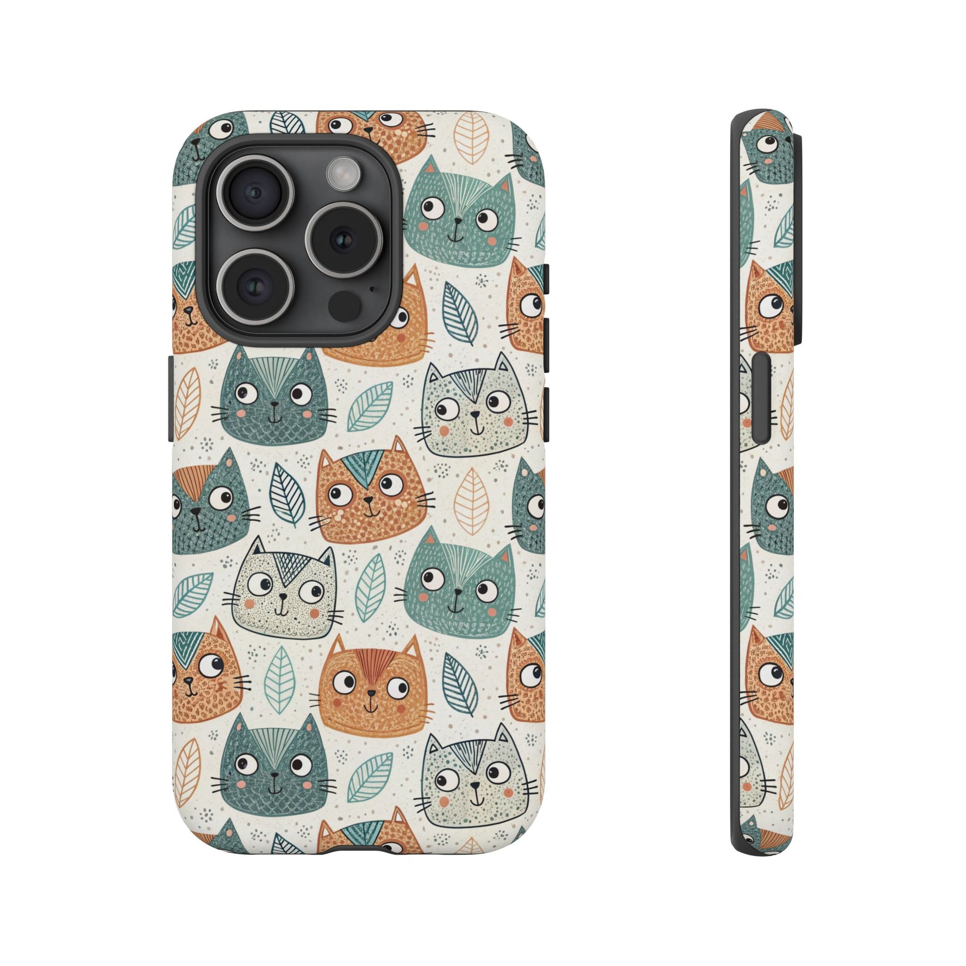 iPhone 15 Pro phone case - Cute Kitty Face