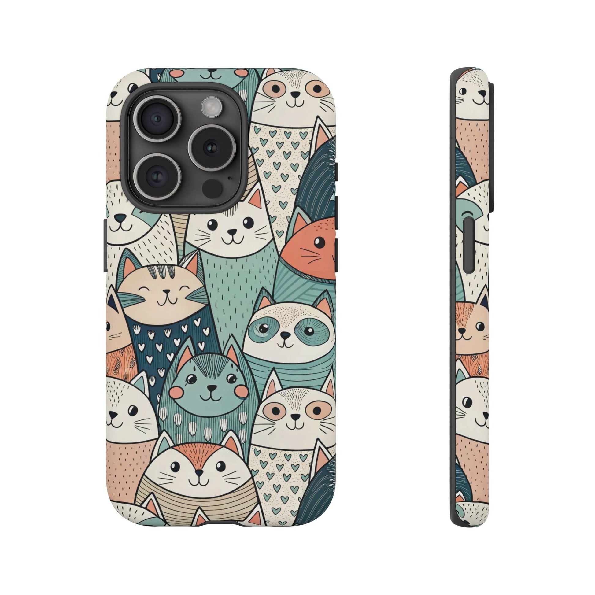 iPhone 15 Pro phone case - Group of Cute Animals