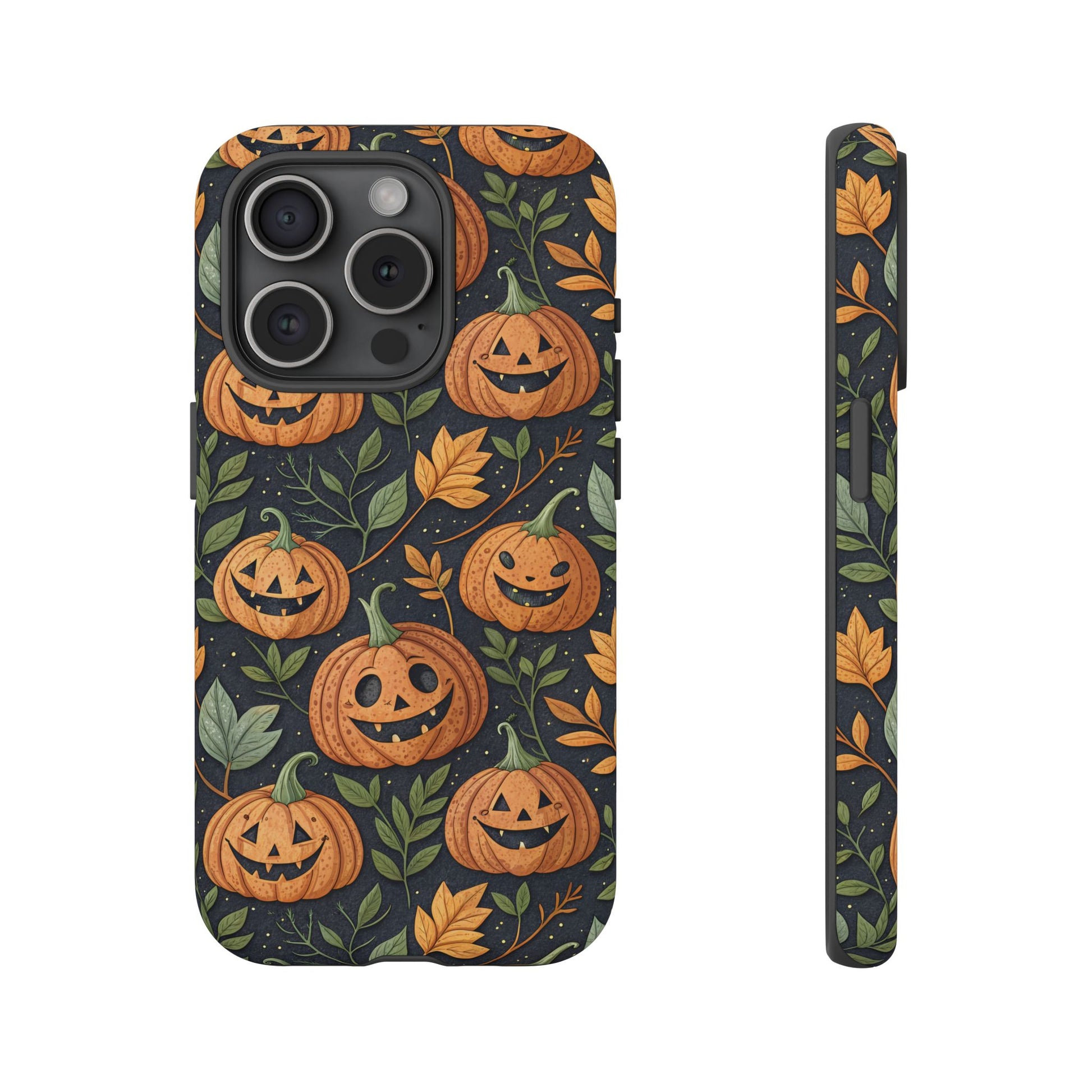 iPhone 15 Pro phone case - Halloween Pumpkins