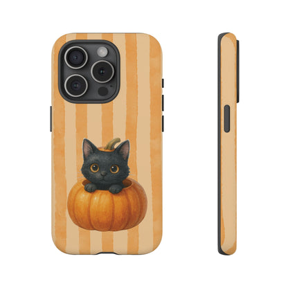 iPhone 15 Pro phone case - Kitty Big Pumpkin