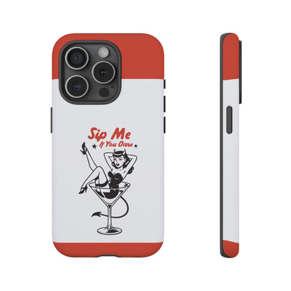iPhone 15 Pro phone case - Lady and a Wine Glass