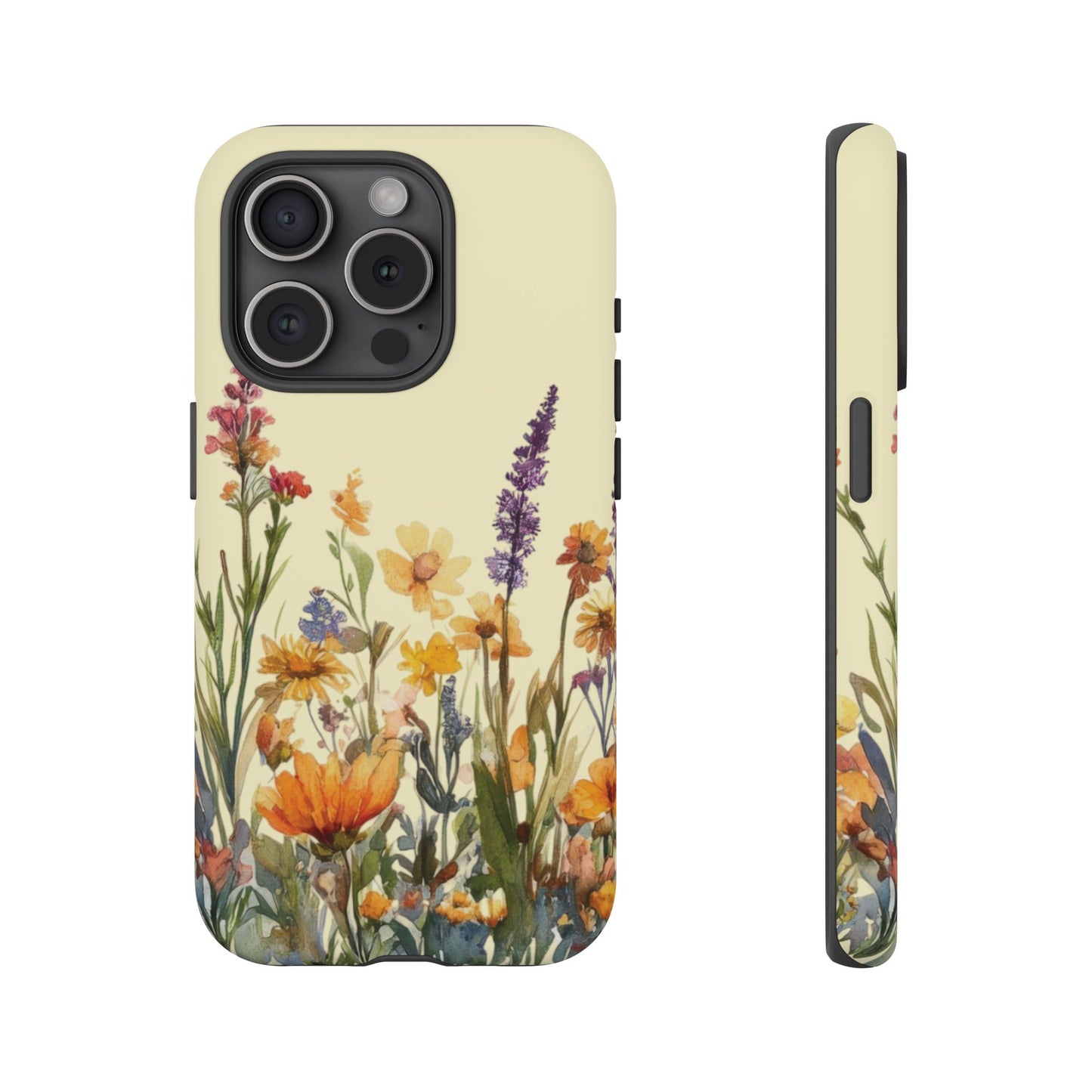 iPhone 15 Pro phone case - Watercolour Garden Flower