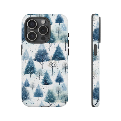 iPhone 15 Pro phone case - Watercolour Winter Tree