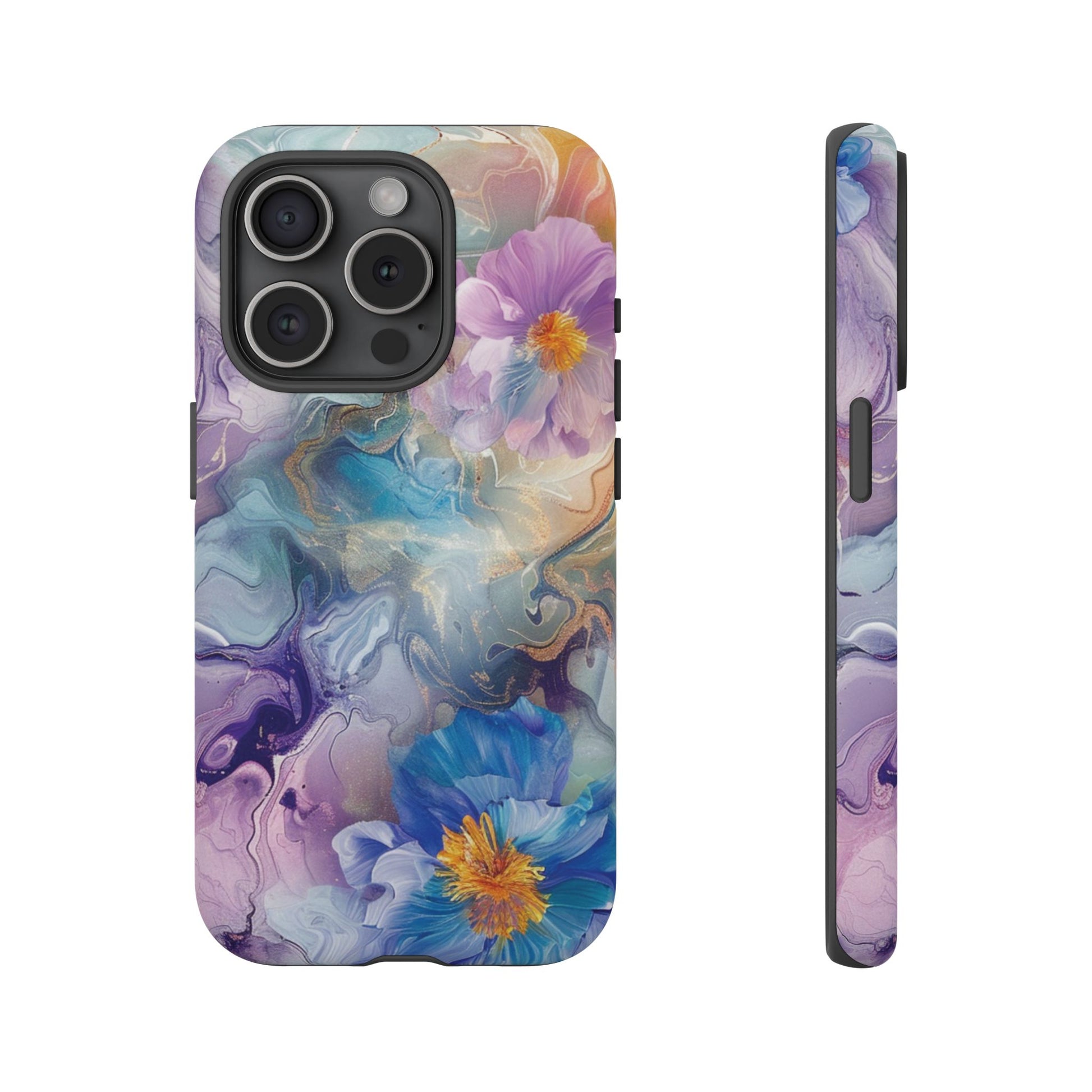 iPhone 15 Pro phone case - Watery Floral