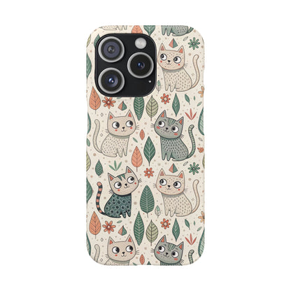 iPhone 15 Pro snap phone case - Sweet Cats