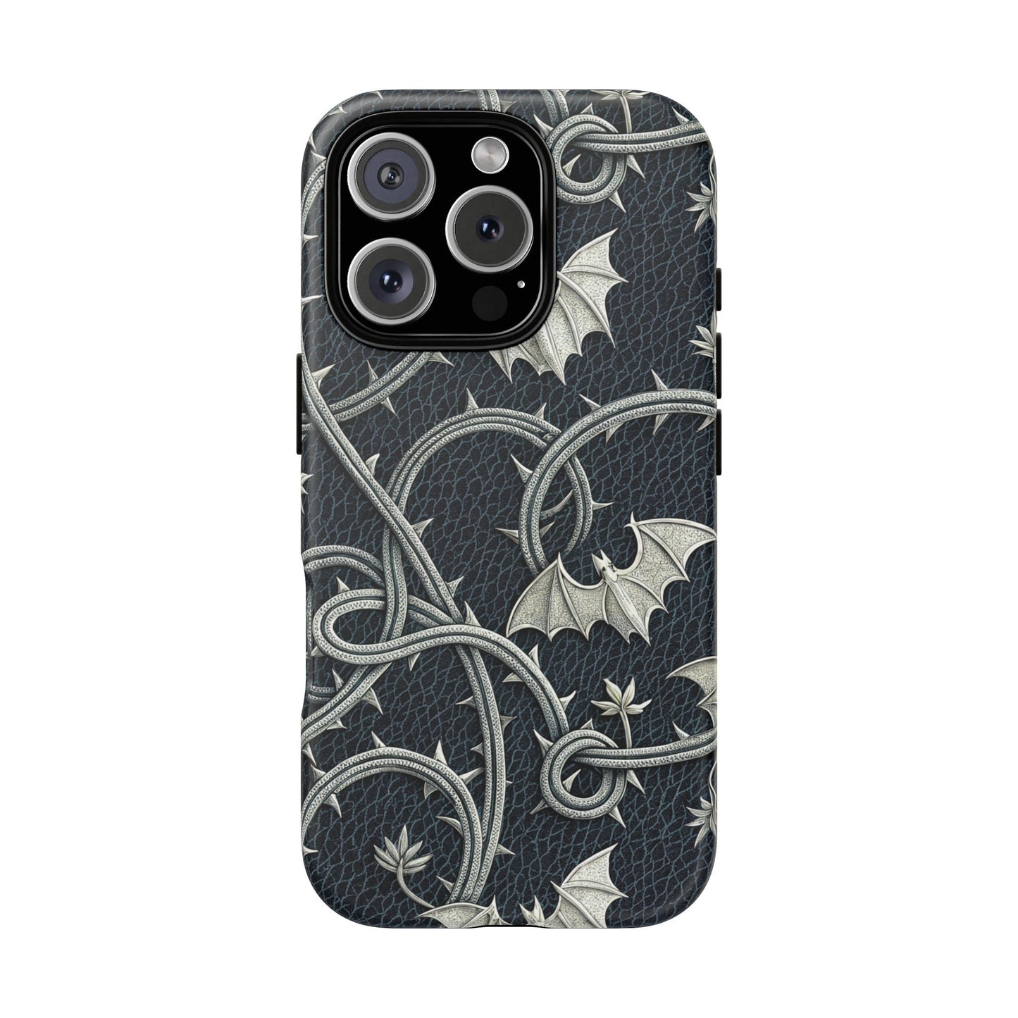 iPhone 16 Pro phone case - Bats and Thorny Plant
