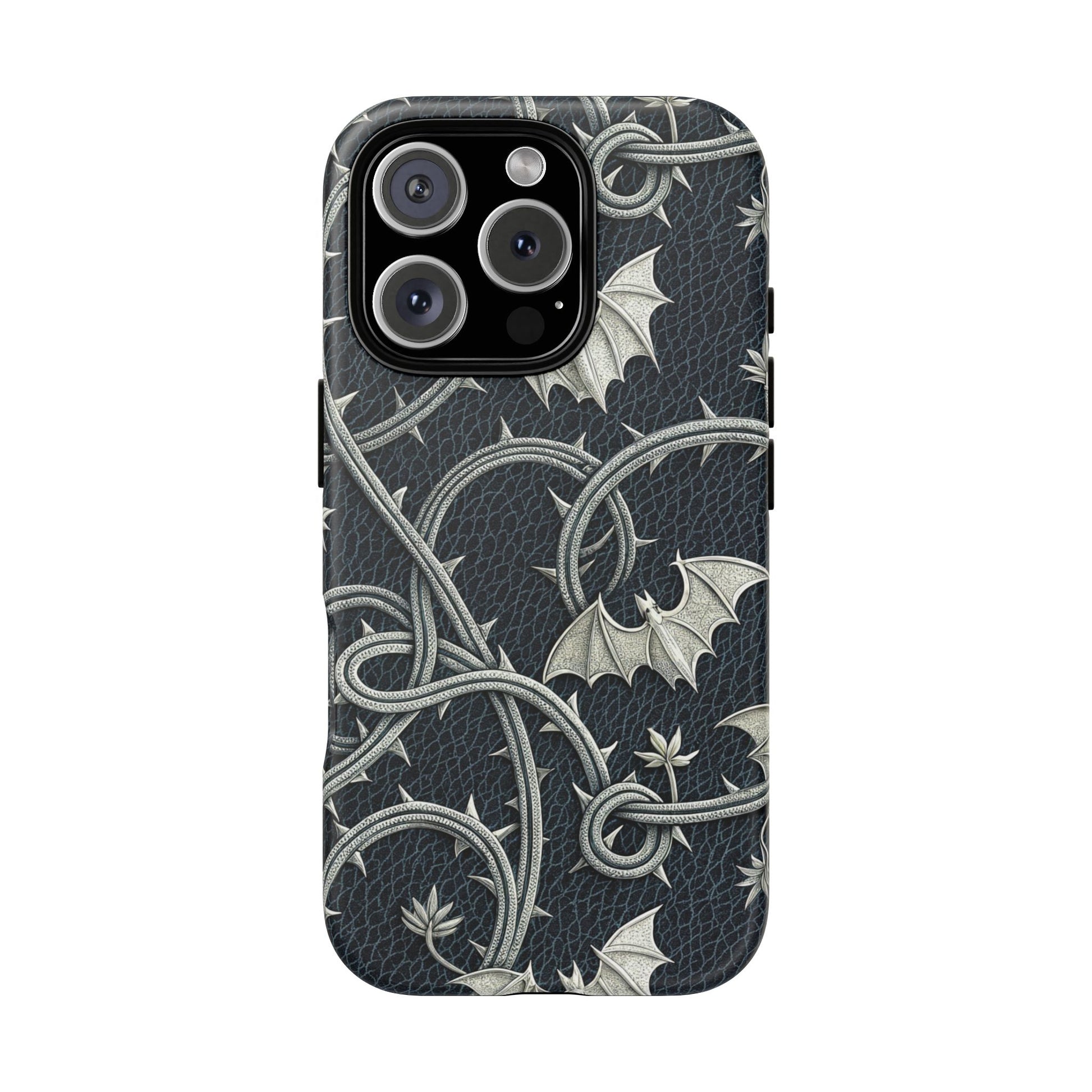 iPhone 16 Pro phone case - Bats and Thorny Plant