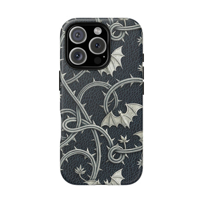 iPhone 16 Pro phone case - Bats and Thorny Plant