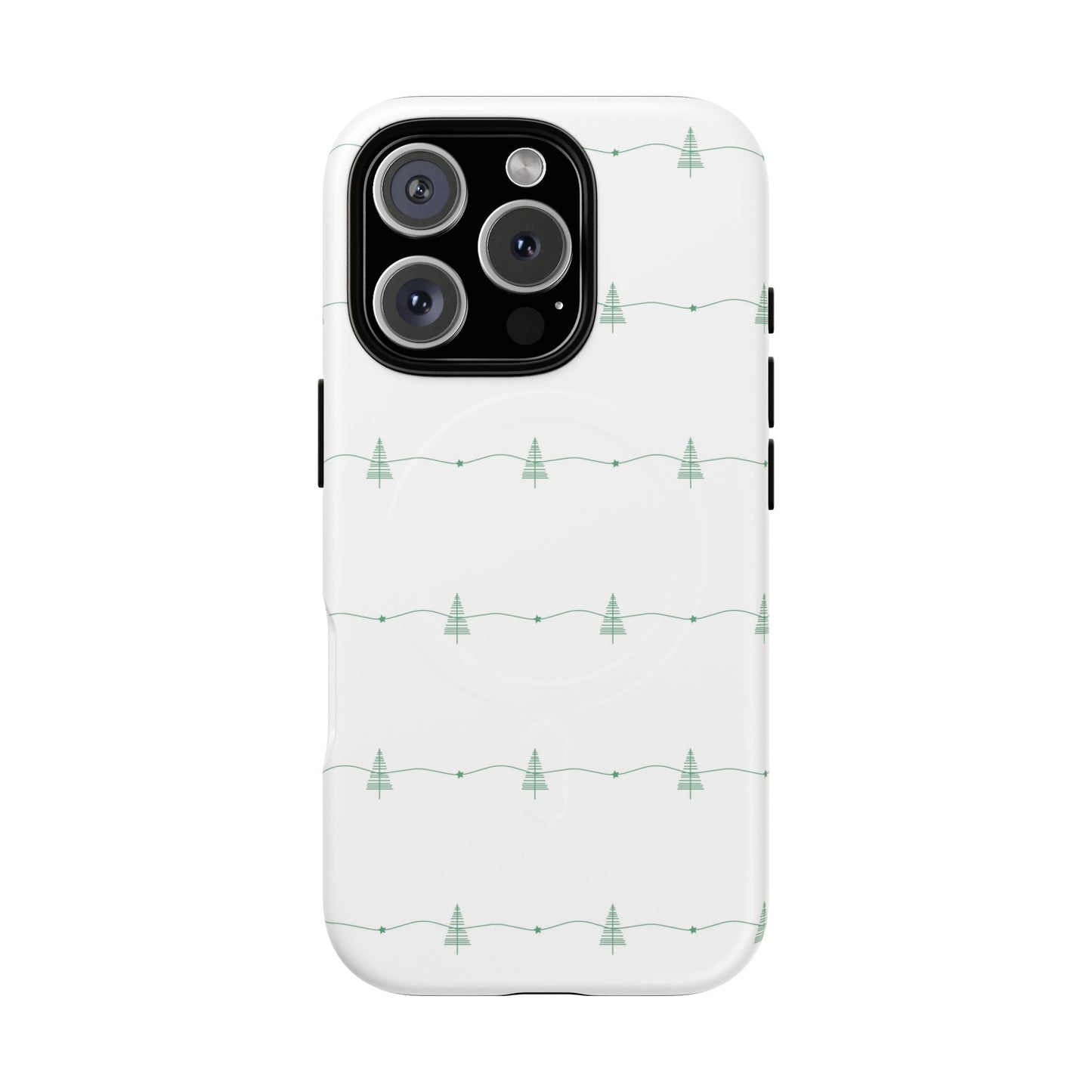 iPhone 16 Pro magsafe phone case - Christmas Tree Pattern