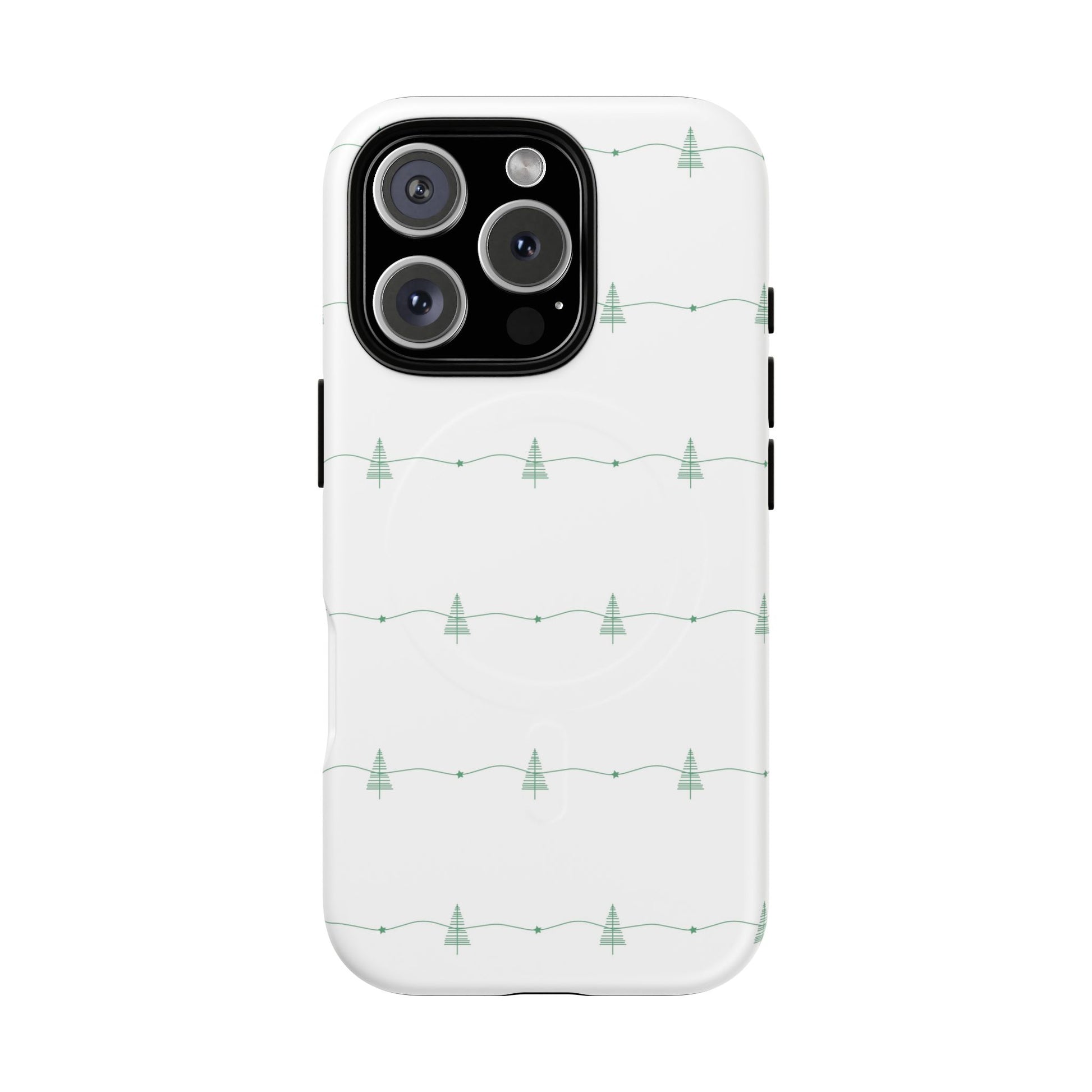 iPhone 16 Pro magsafe phone case - Christmas Tree Pattern
