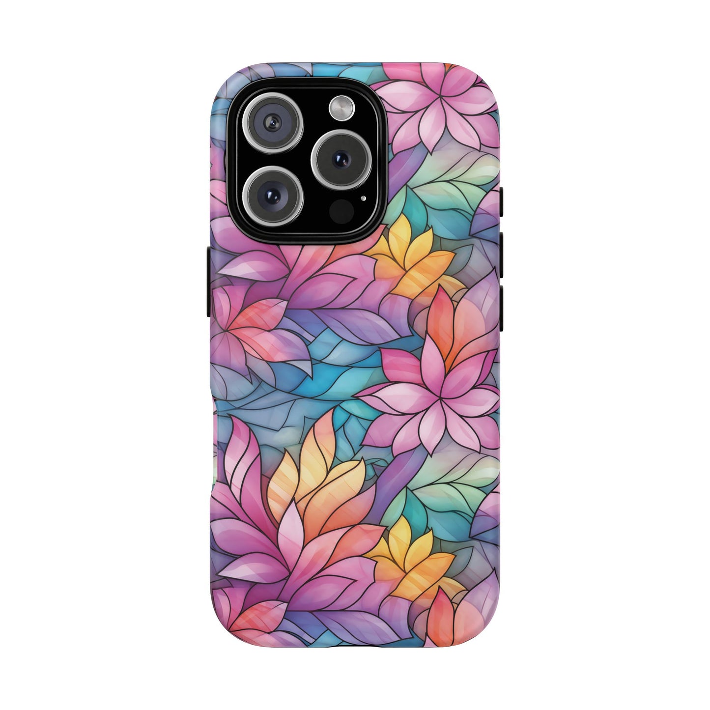 iPhone 16 Pro phone case - Blossom Stained Glass