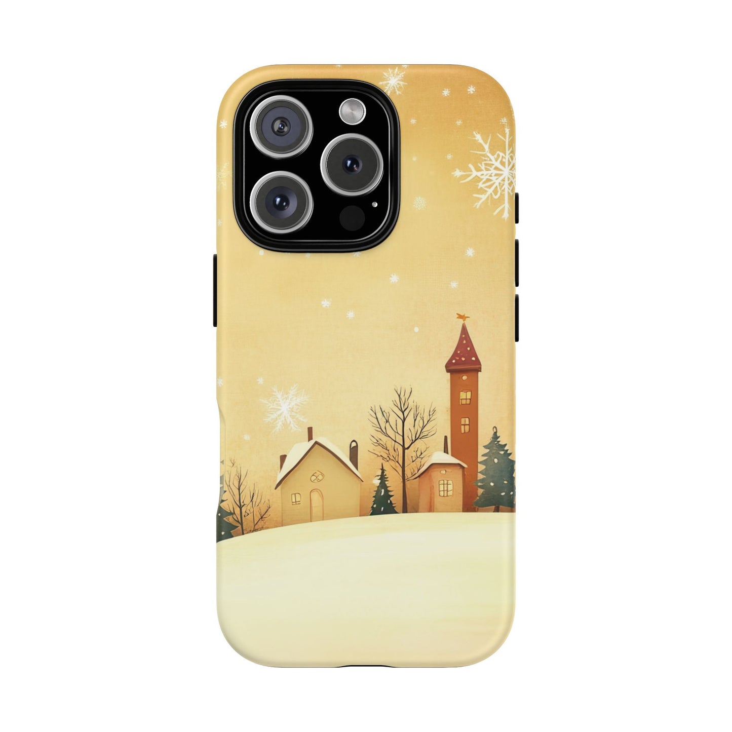 iPhone 16 Pro phone case - Charming Winter Village