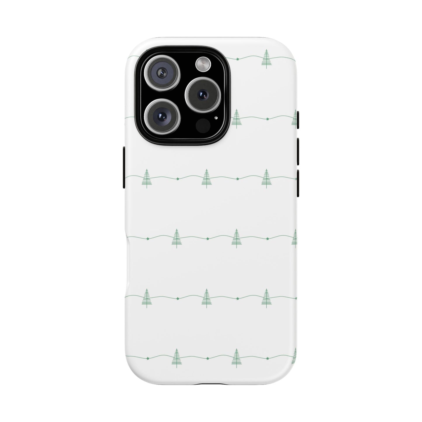iPhone 16 Pro phone case - Christmas Tree Pattern
