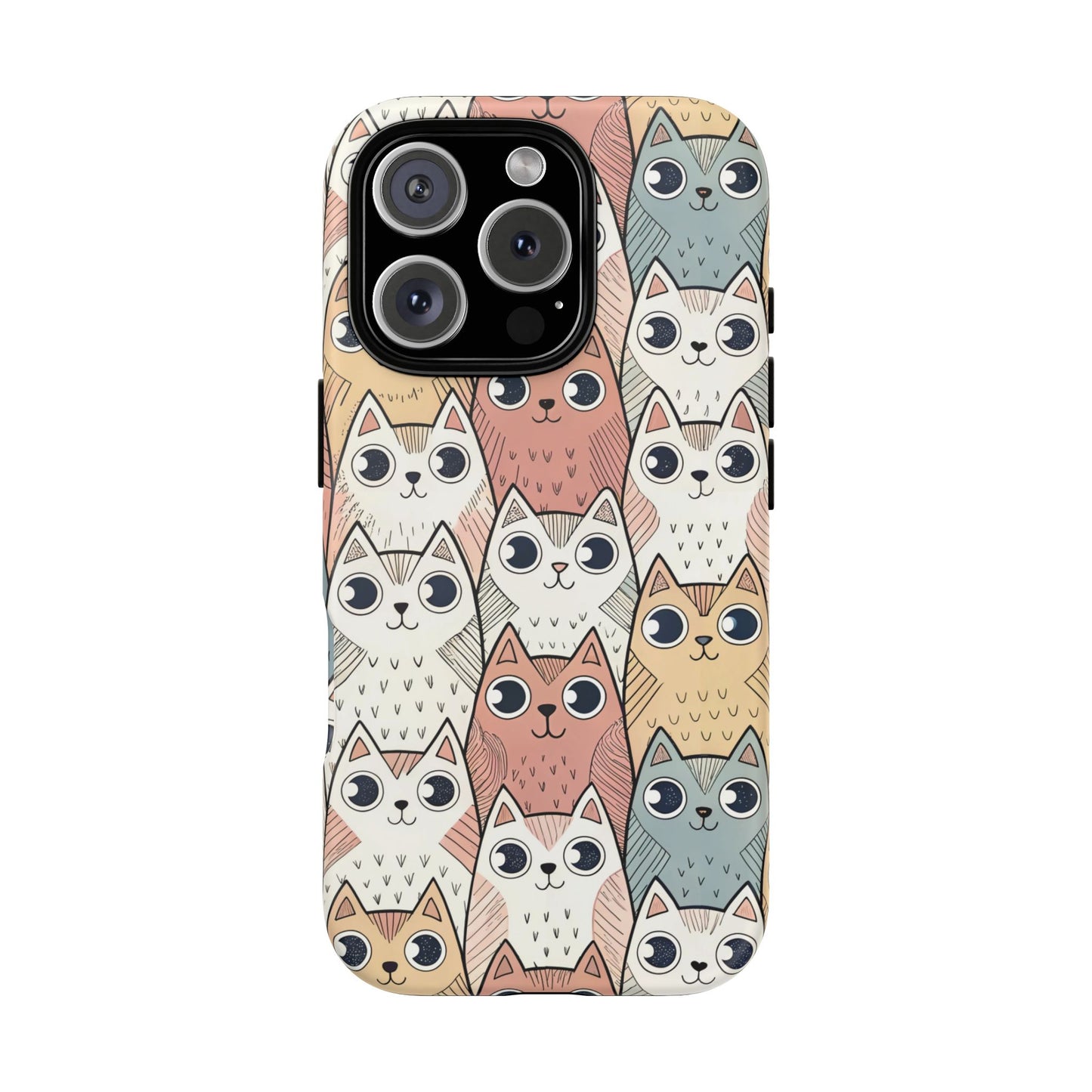iPhone 16 Pro phone case - Colourful Kitties