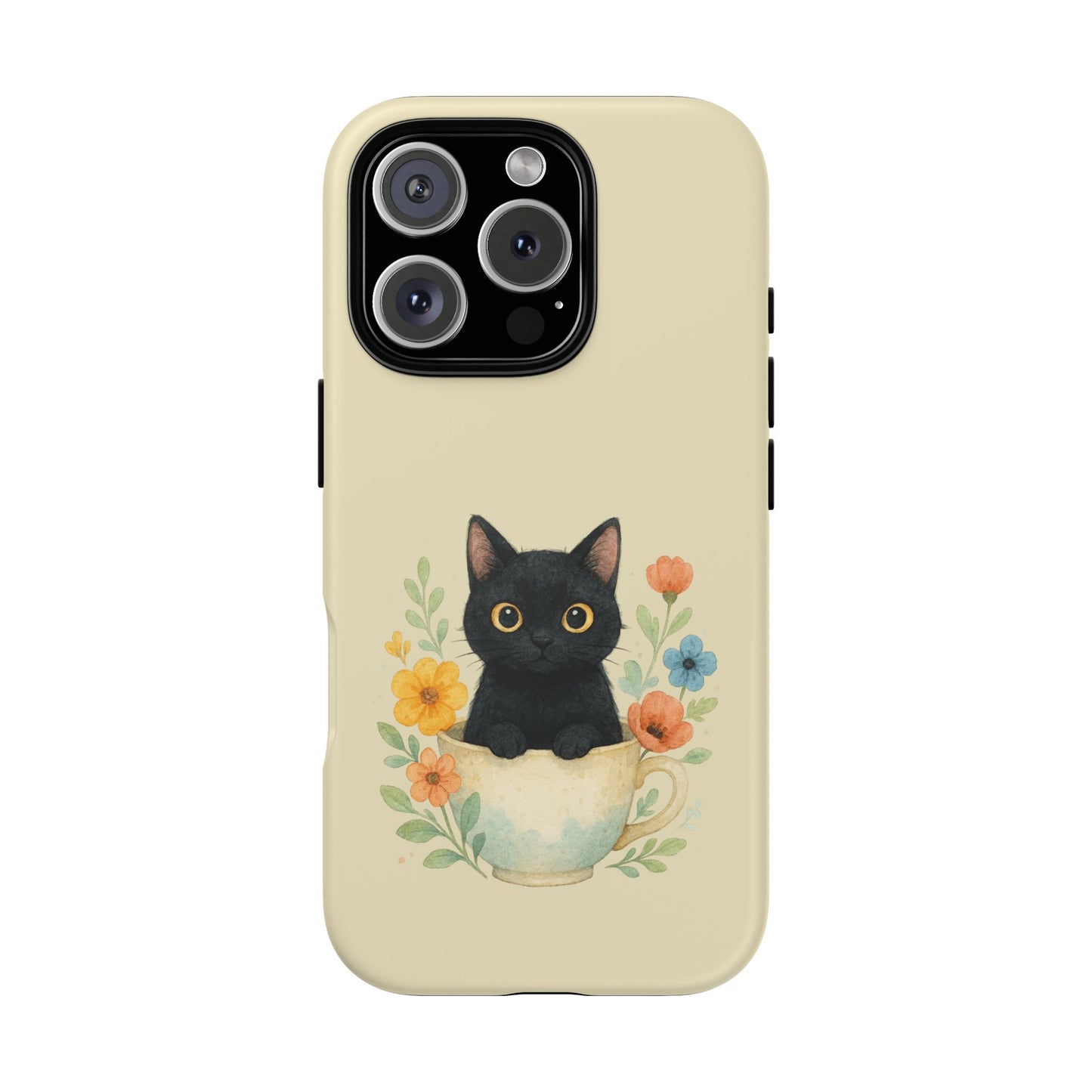 iPhone 16 Pro phone case - Cup Cat