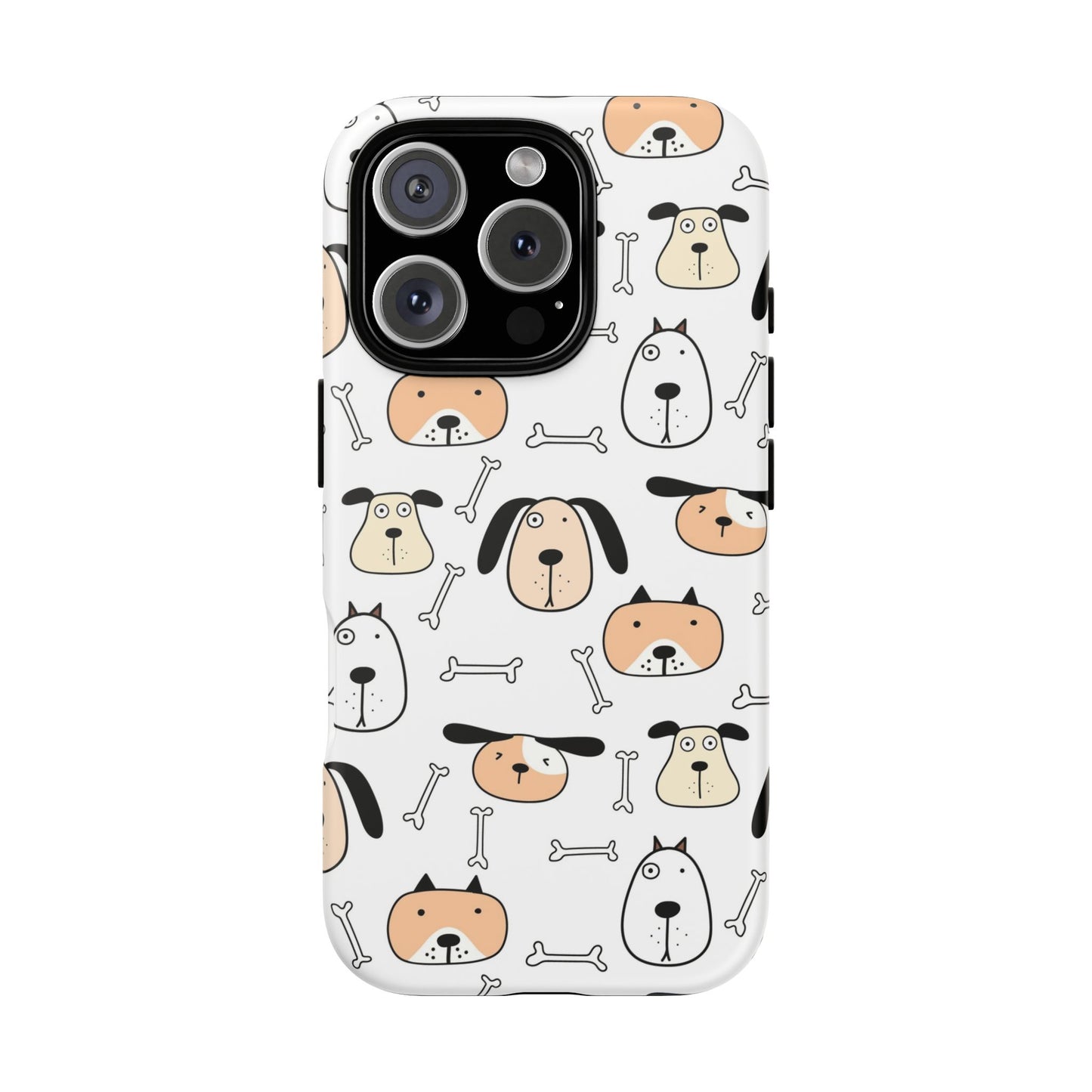 iPhone 16 Pro phone case - Cute Dogs & Bones